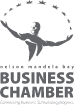 SIMONSAYS DIGITAL AGENCY Wilson Mid-Illinois Bay Business Chamber logo featuring a stylized figure with outstretched arms.