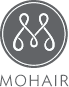 SIMONSAYS DIGITAL AGENCY Mohair logo featuring an elegant design with loops on a gray background.